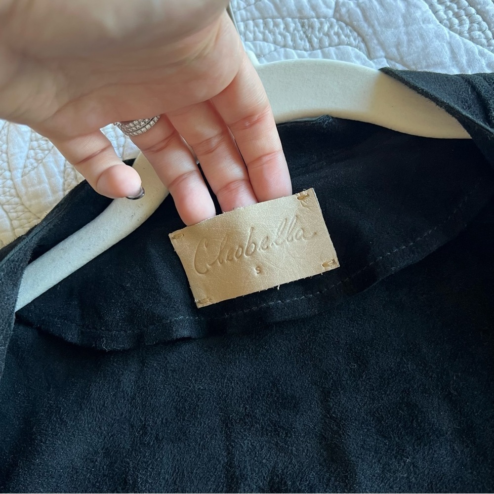 Cleobella - Everly Fringe Suede Biker Jacket - Black - Picture 7 of 14